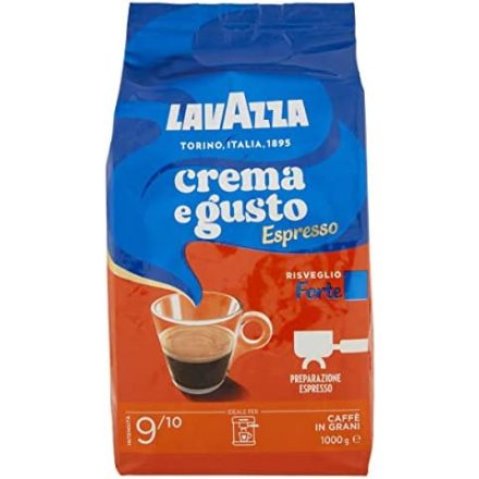 Lavazza Crema e Gusto Forte szemes kávé (1kg)